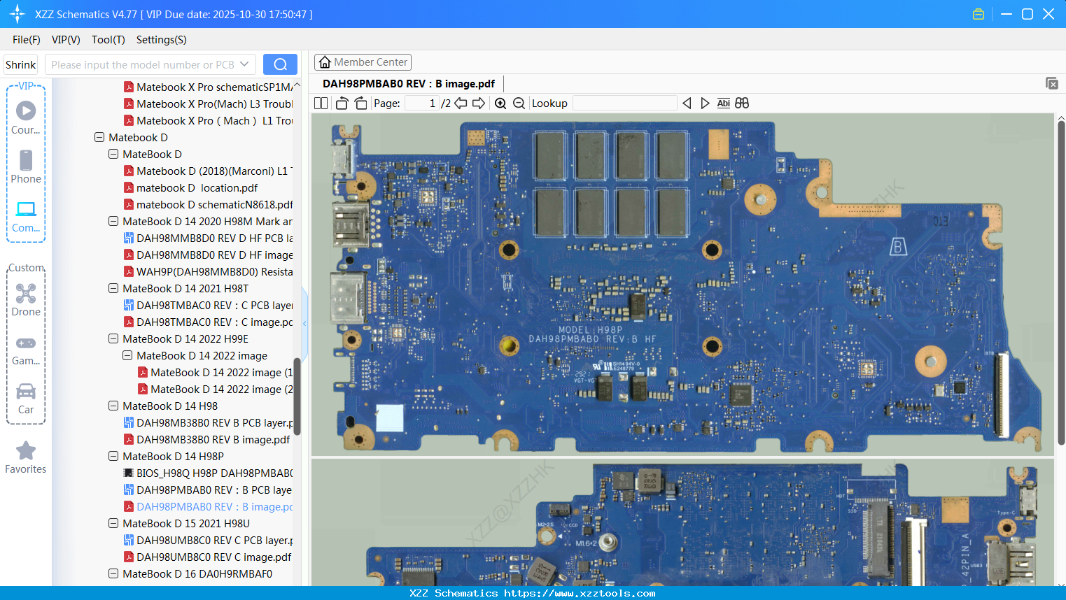 Laptop HUAWEI DAH98PMBAB0 REV：B Image